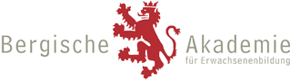 portfolio_logo_bergische_akademie a red lion with a crown and a lion tail