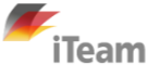 portfolio_partner_iteam a logo with a red yellow and black background