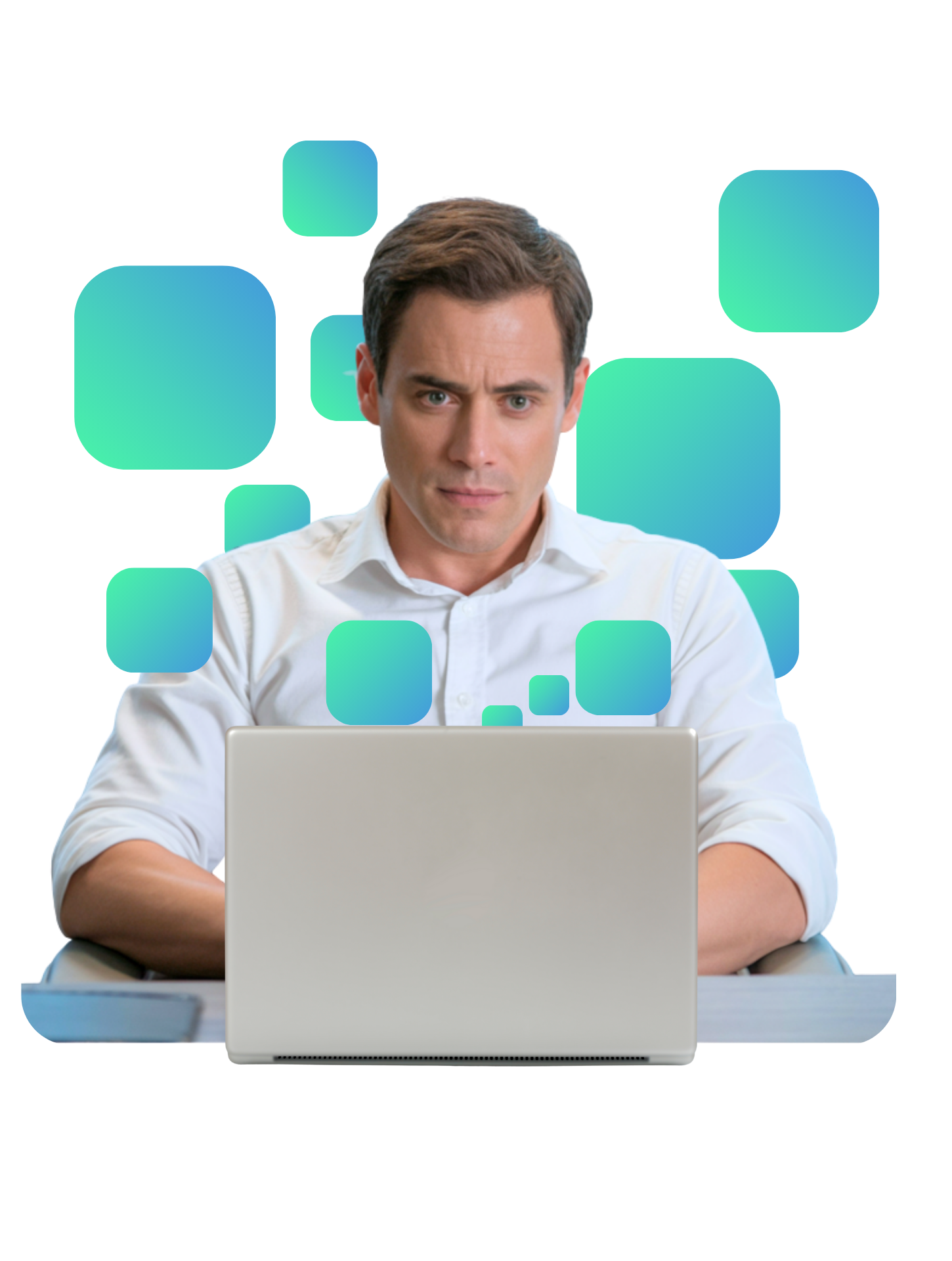 Grafik eines IT-Mitarbeiters der Power Platform Beratung benötigt.