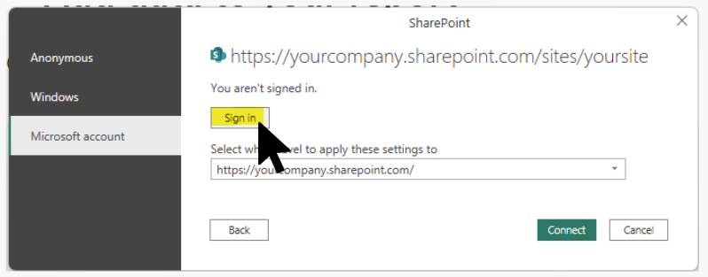 acoris beitragsbild power bi mit sharepoint liste verbinden 7